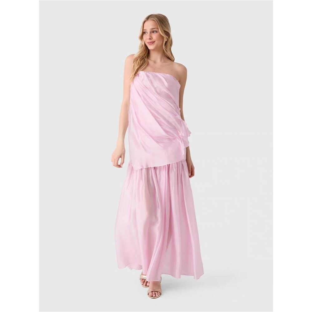 Revolve The Garment Gillian gown Strapless Pink Maxi Dress, US4/UK8 - Picture 4 of 14